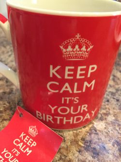 New! Keep calm it’s your birthday mug