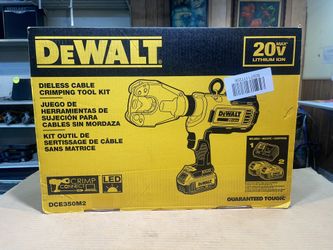 Dewalt DCE350M2 20V MAX Die less Cable Crimping Tool Kit *New*