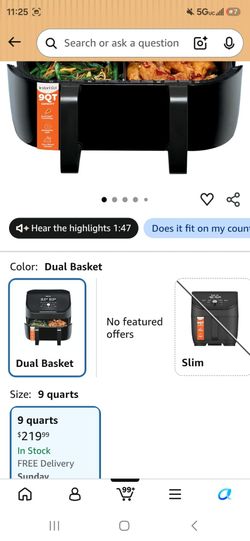 Instant air fryer