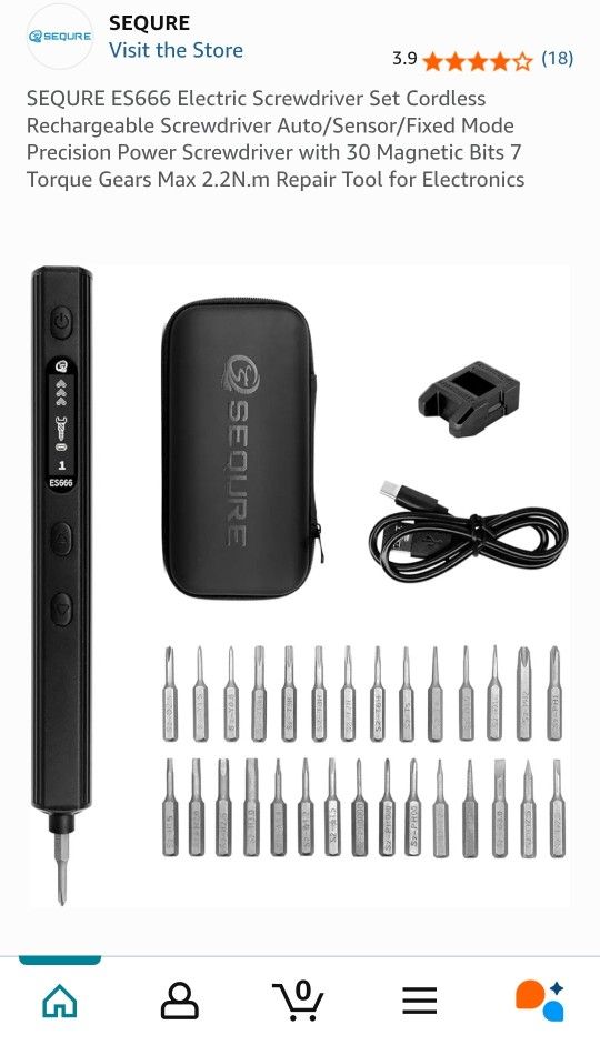 Sequre Electric Screwdriver