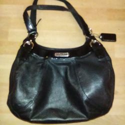 All Black Coach Purse "Authentic" 