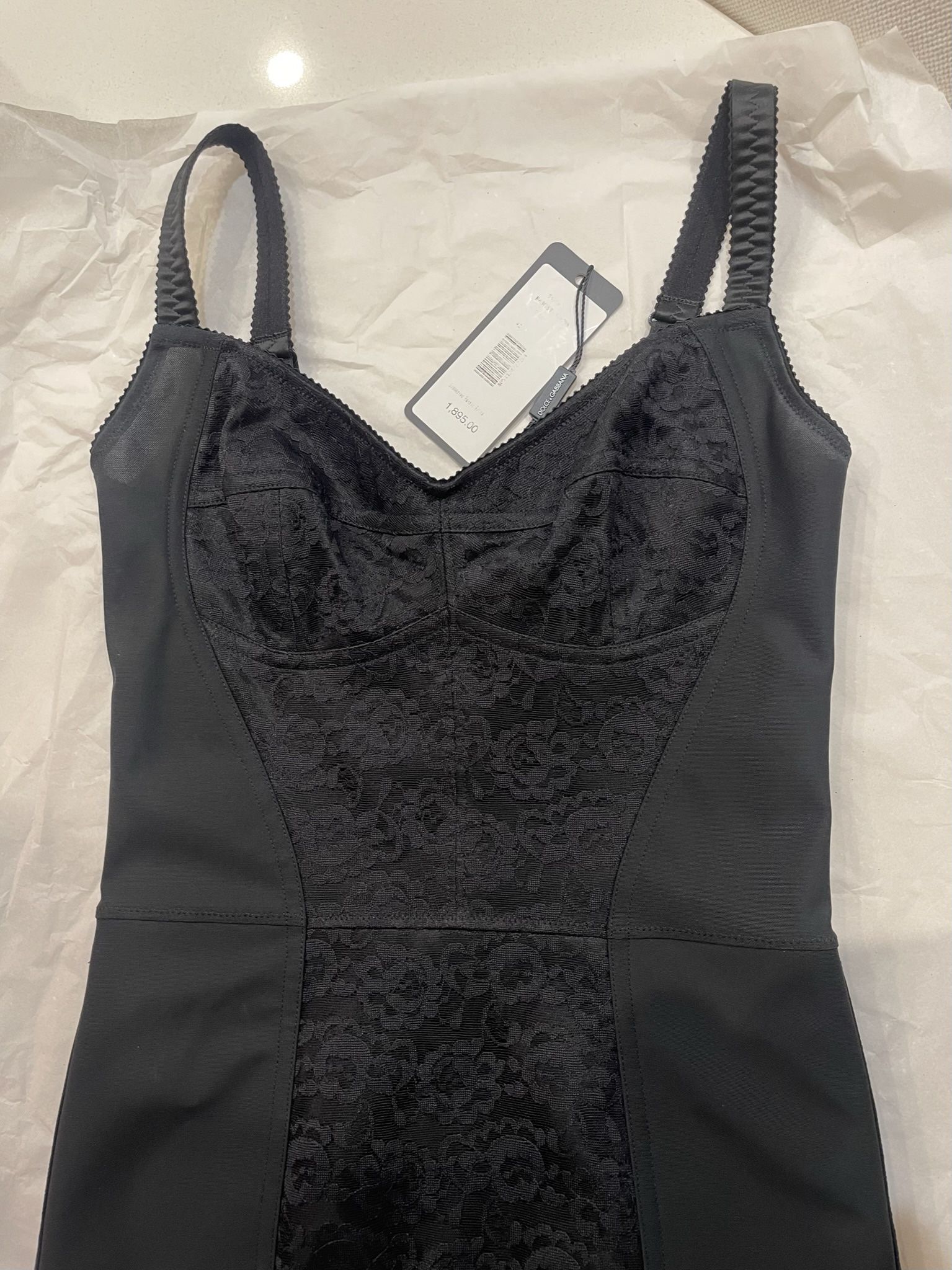 Dolce Gabbana Black Corset dress