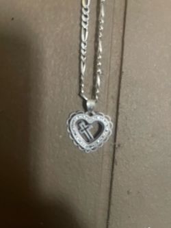 cadena de mujer plata i dije