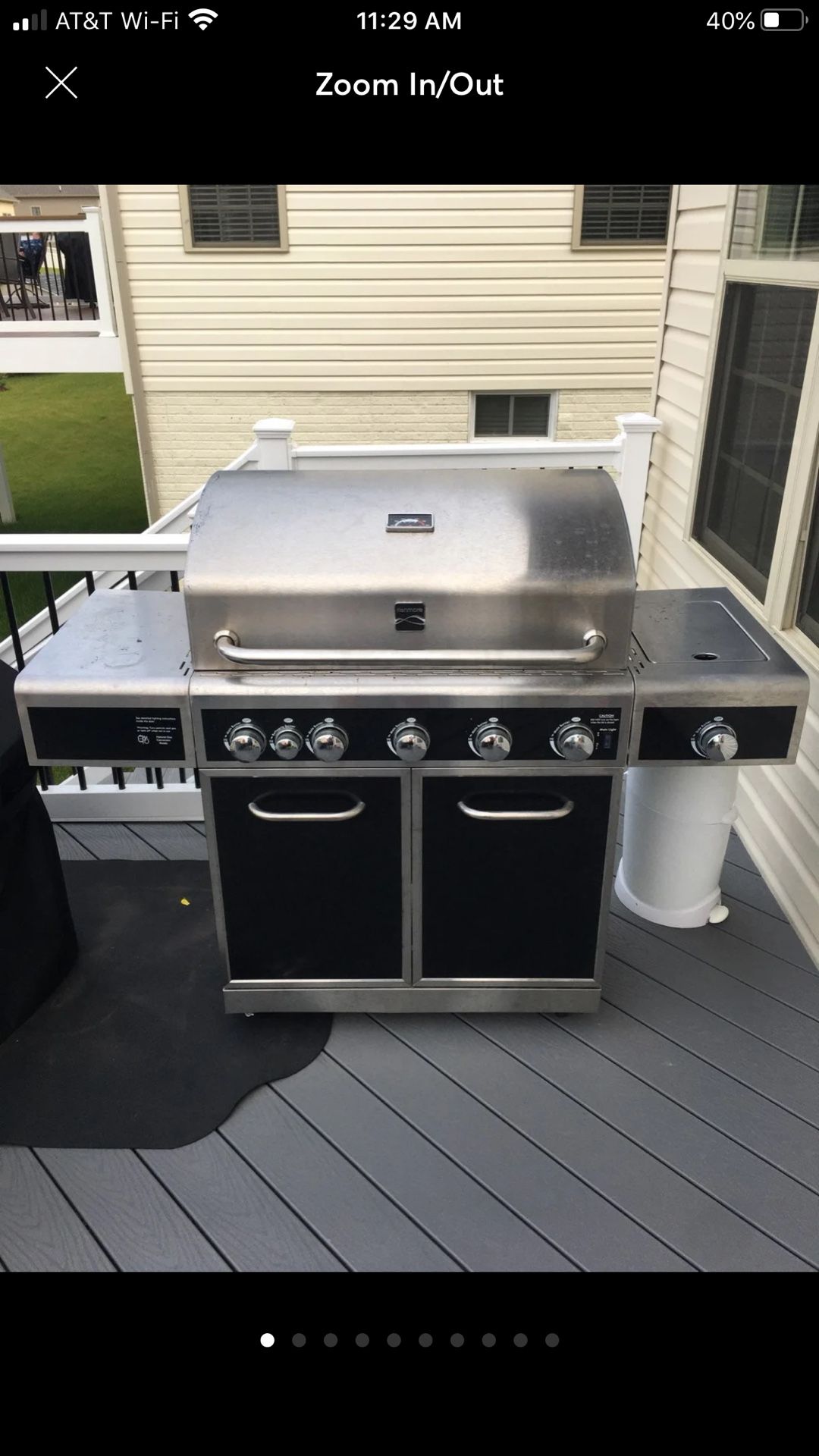 Kenmore 6 Burner Gas Grill with Side Burner