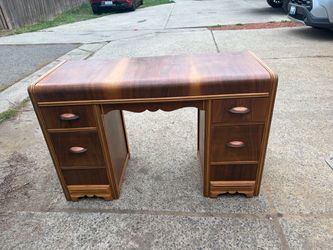 Art deco waterfall desk