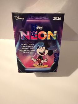 2026 Topps Disney Neon Value Blaster Box Trading Cards Factory Sealed