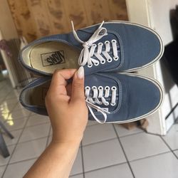 Blue Canvas Vans