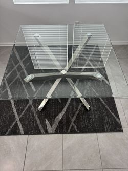 Glass Square dining Table