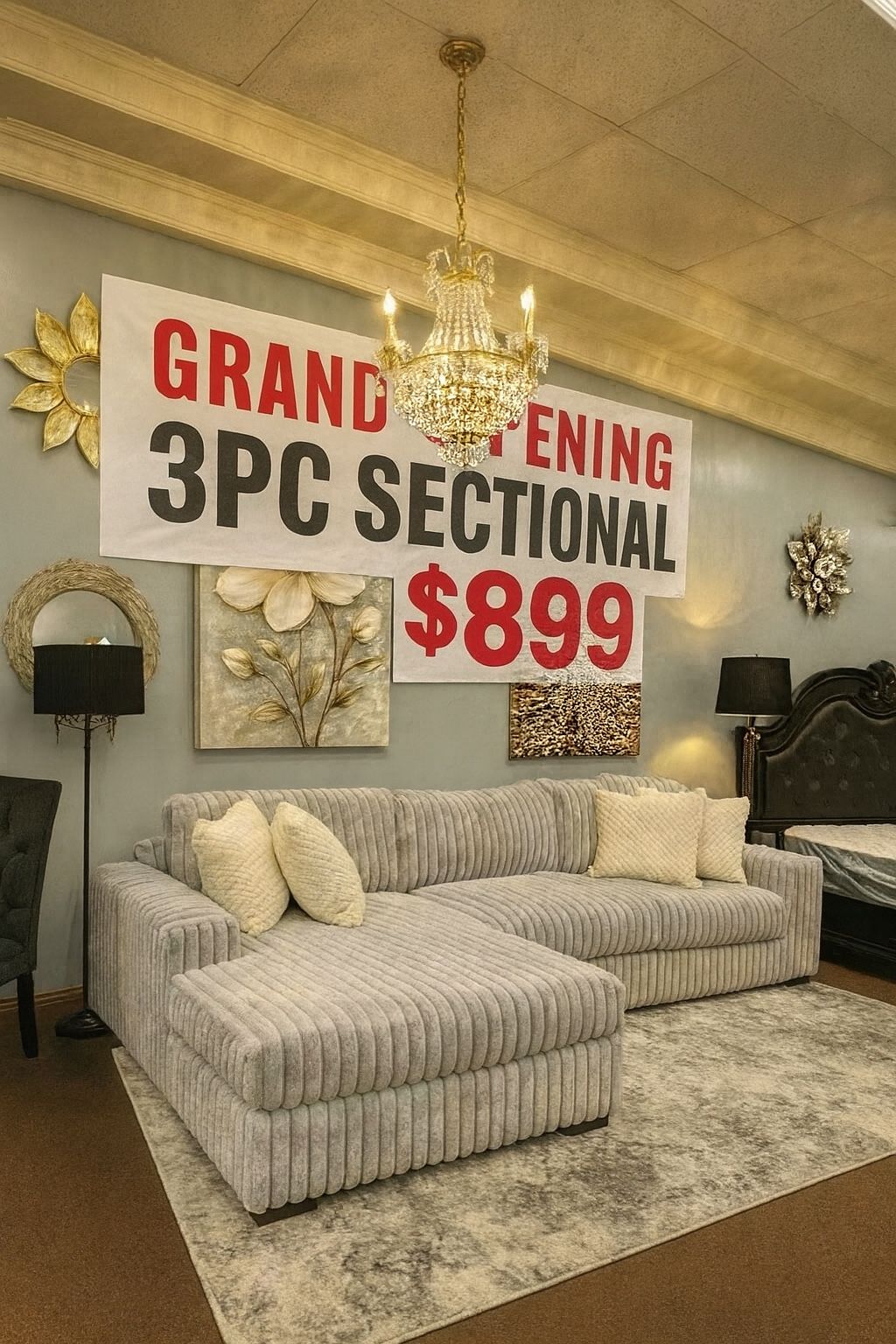 $899 3PC SECTIONAL!!!!!