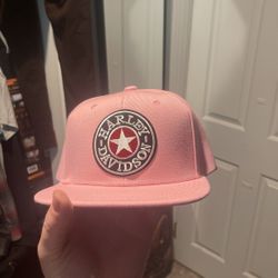 Women’s Harley Davidson Baseball Snap Back Hat Cap Pink Motorcycle Bike Clothing Accessories Chopper Custom New Rare