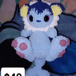 Baby Vaporeon Crochet Plushie 