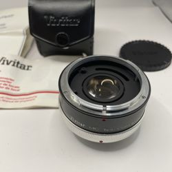 Vintage Vivitar- 2x tele converter  For Canon c/td & fl