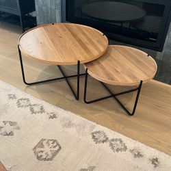 Room and Board Perimeter Nesting Coffee Table Set