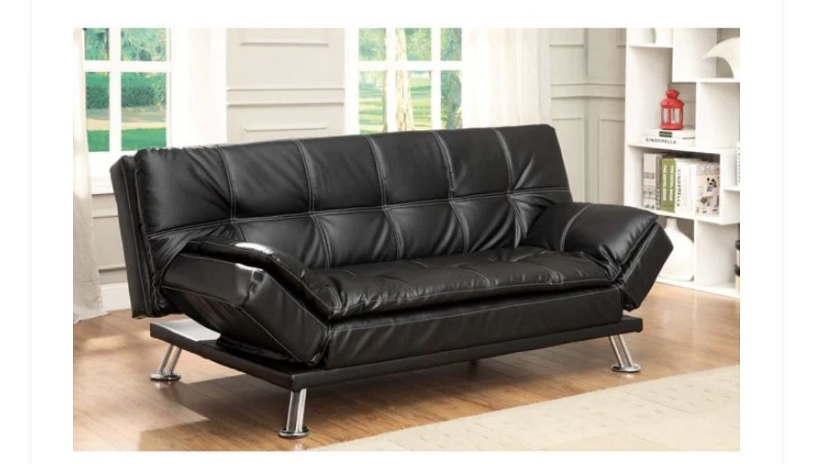 Black Futon Sofa 