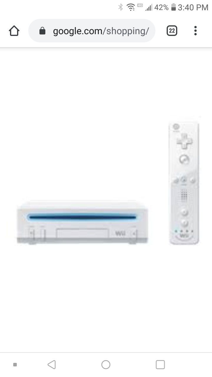 Wii counsel with one remote and wireless charger