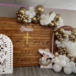 Wood Wall Backdrop For Baptism Bautizo