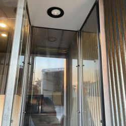 metal display case with backlight