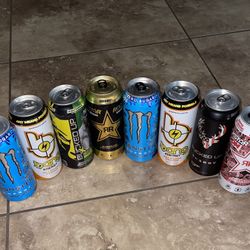 8 Energy Drinks Variety Pack - Monster, Bang, Bucked Up, & Rockstar