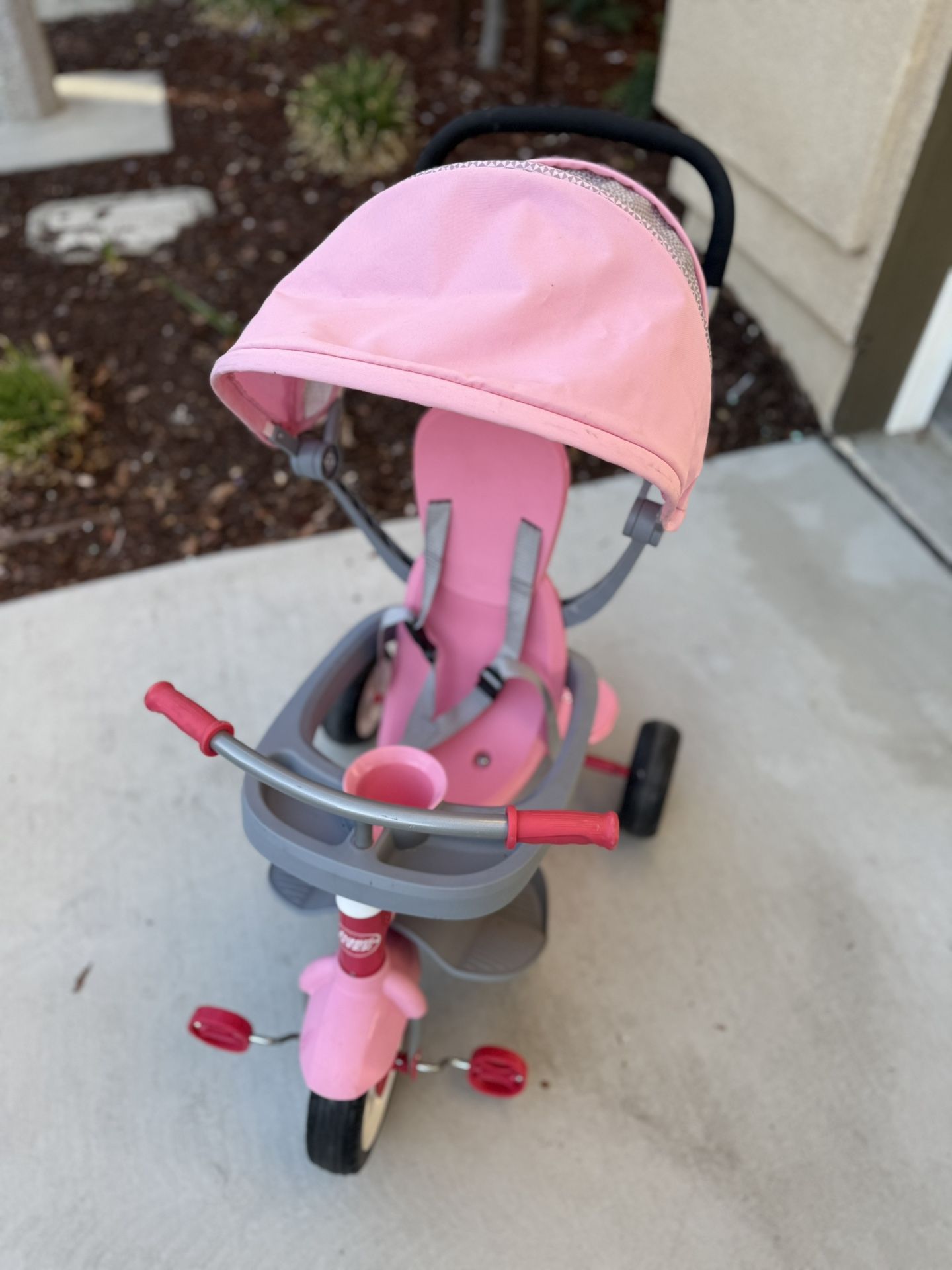 Radio Flyer 4-in-1 Stroll ‘N Trike Tricycle Stroller Pink