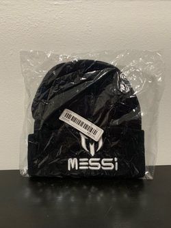 Messi Beanie NEW SEALED Black Lionel Logo Soccer Futbol Unisex Hat