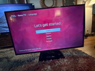 55” TCL 4K HDR Roku TV w/ stand