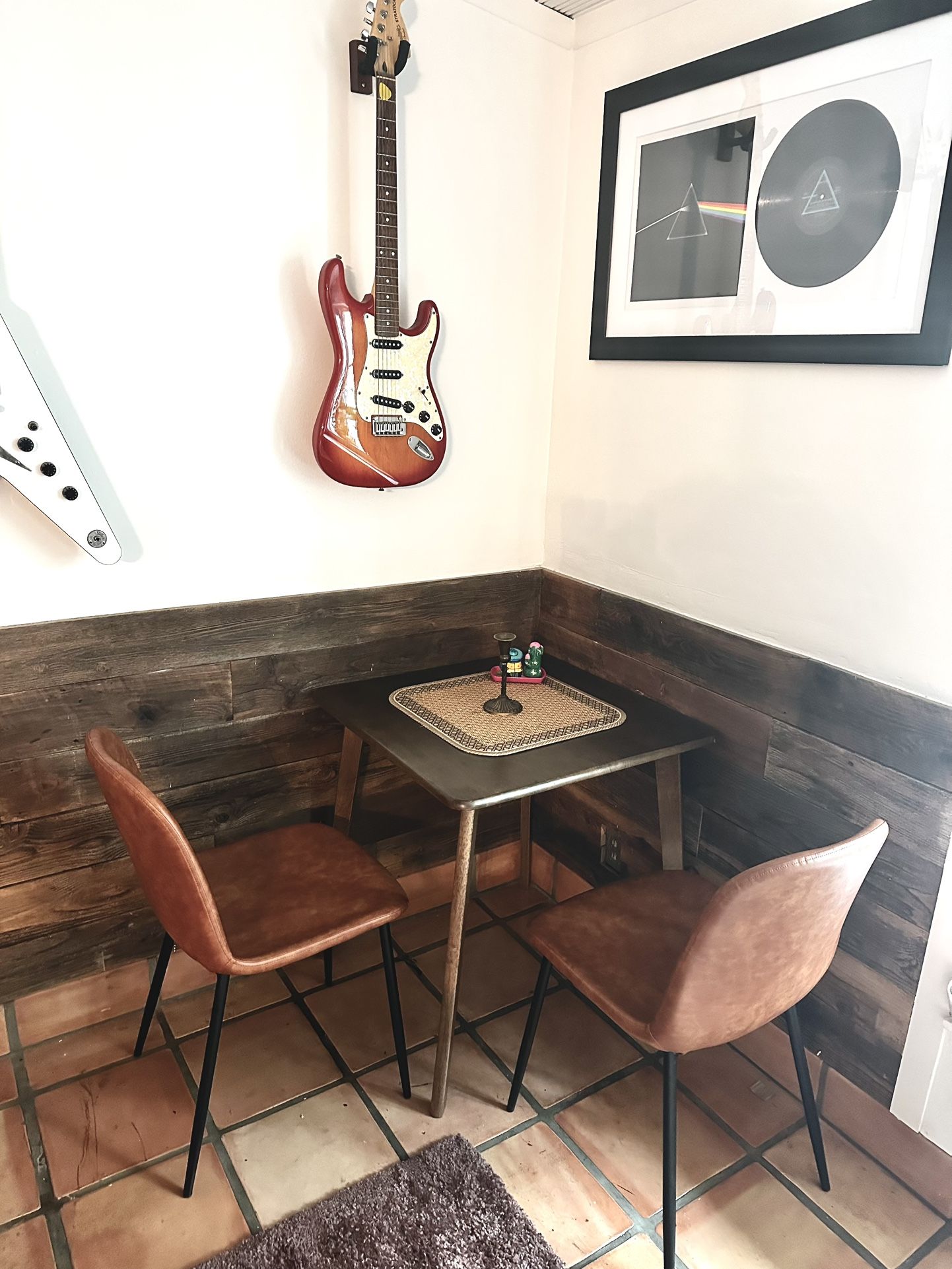 Small walnut Dining Table And Chairs