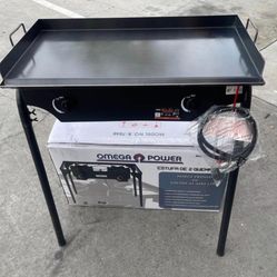 Estufa De Gas Propano Con Plancha I 2 Quemadores En Especial