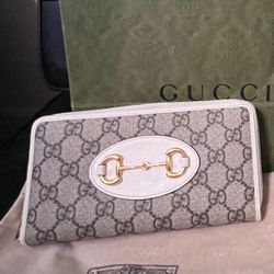 GUCCI HORSEBIT 1955 ZIP AROUND WALLET