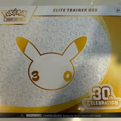 Brand New Sealed Pokemon 30th Anniversary ETB Box