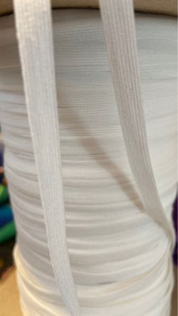 1/4 white elastic 144 yards