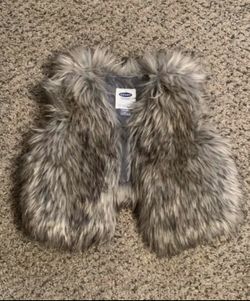 Baby girl fur vest