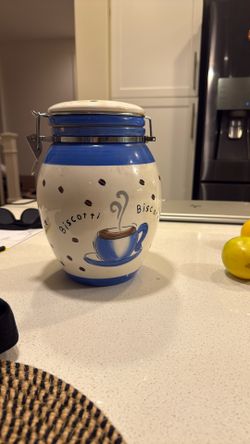 Ceramic Biscotti Jar