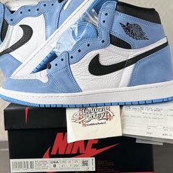 Jordan 1 University blue Sz 8 $300
