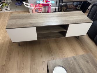Low profile tv stand fits for 55” tv