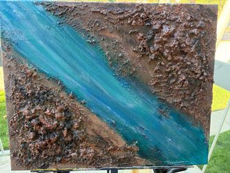 “The Drift” Original Abstract Textured Canvas Painting