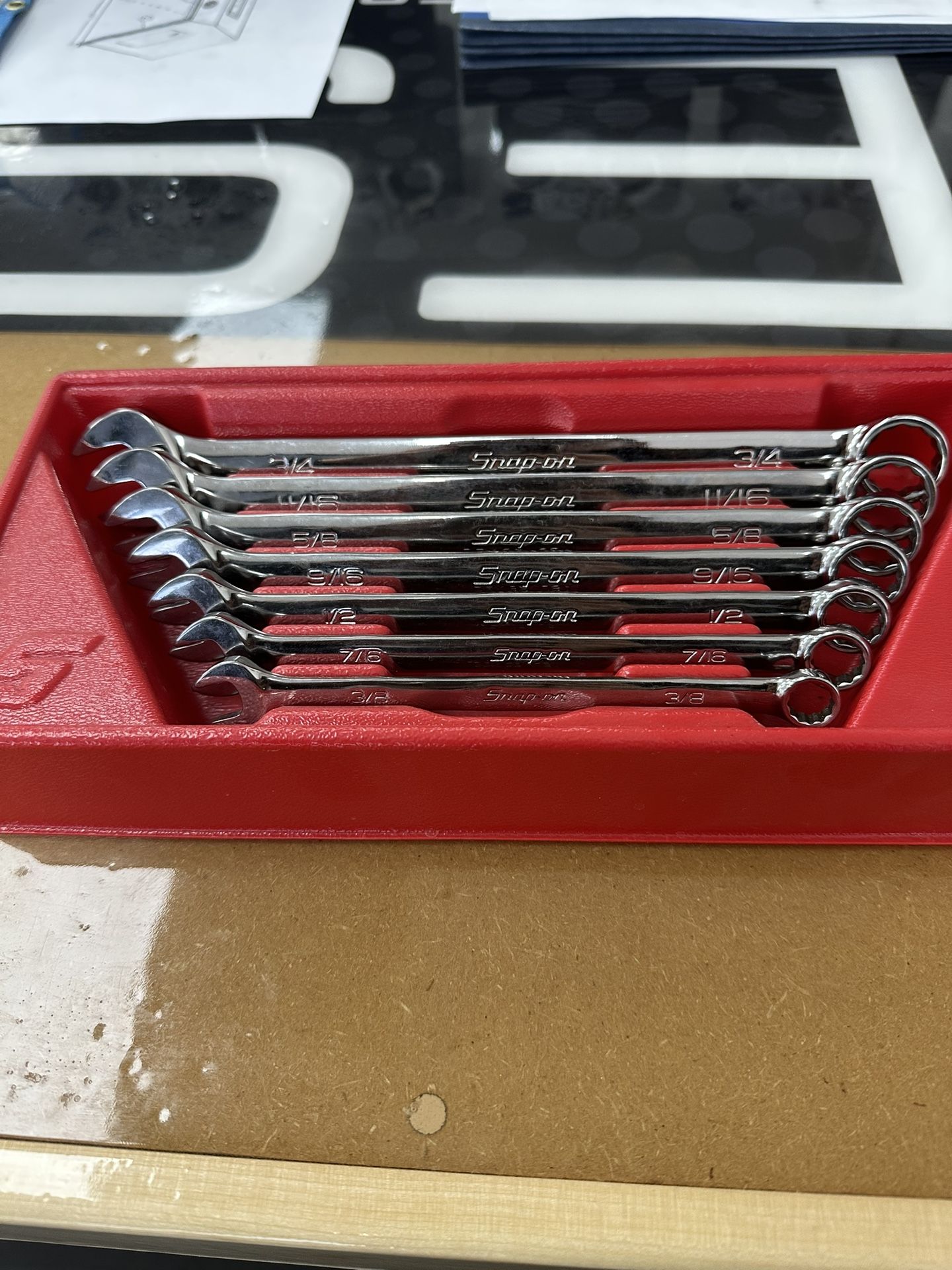 Snap-on, 7 pc, 12 Point, SAE wrench Set (3/4”-3/8”)