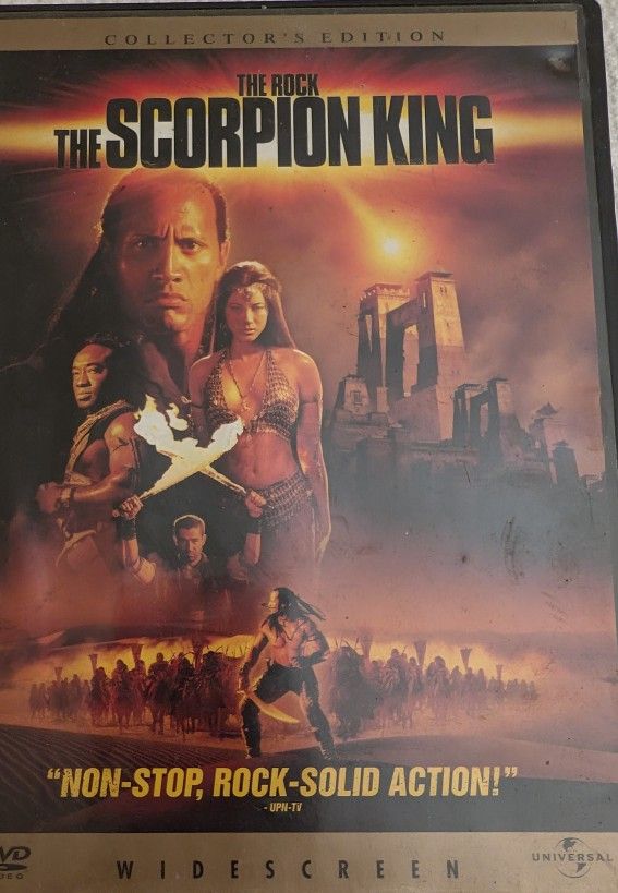 The Rock In The Scorpion King Collection Edition Mint DVD Movie PG13, 1 Hr 32 Min, Special Features, Exclusive, Warriors, Ancient World Movie. Mel Gib