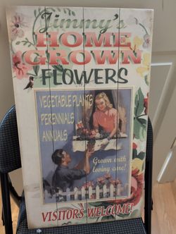 Cute Shabby Chic Flower Wall Hanging