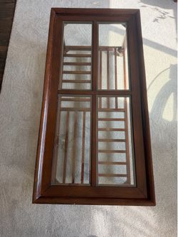 Used Solid Wood & Glass Coffee Table – 48” x 24”