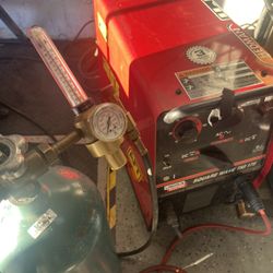 Lincoln Electric Square Wave TIG 175 With Harris Model 365 Gage And Temperature 