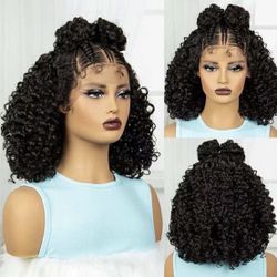 Front style up do braided wig