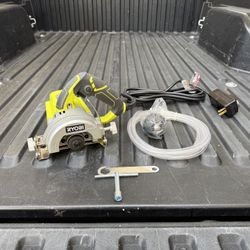 RYOBI 12 -Amps 4 in. Blade Corded Wet Tile Saw **No Cutting Blade Included**