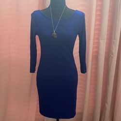 Royal Blue Pencil Dress - Size large 