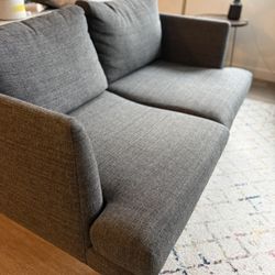 Gray Loveseat / Small Sofa