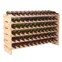 72 Bottle 6 Tier Wine Rack 
