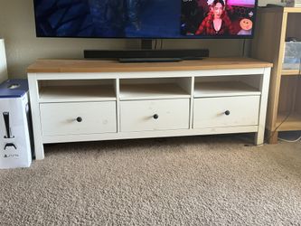 Ikea Tv Stand White Light Brown