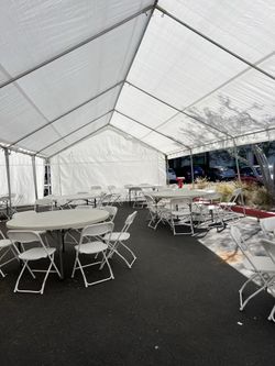 Canopy commercial 20x40 including top and 2 saids
