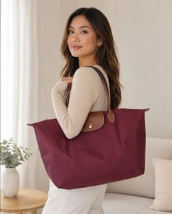 L0ngchamp Large nylon tote bag (Unbranded)