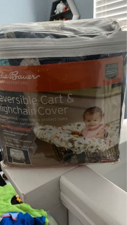 Reversible cart & high chair cover