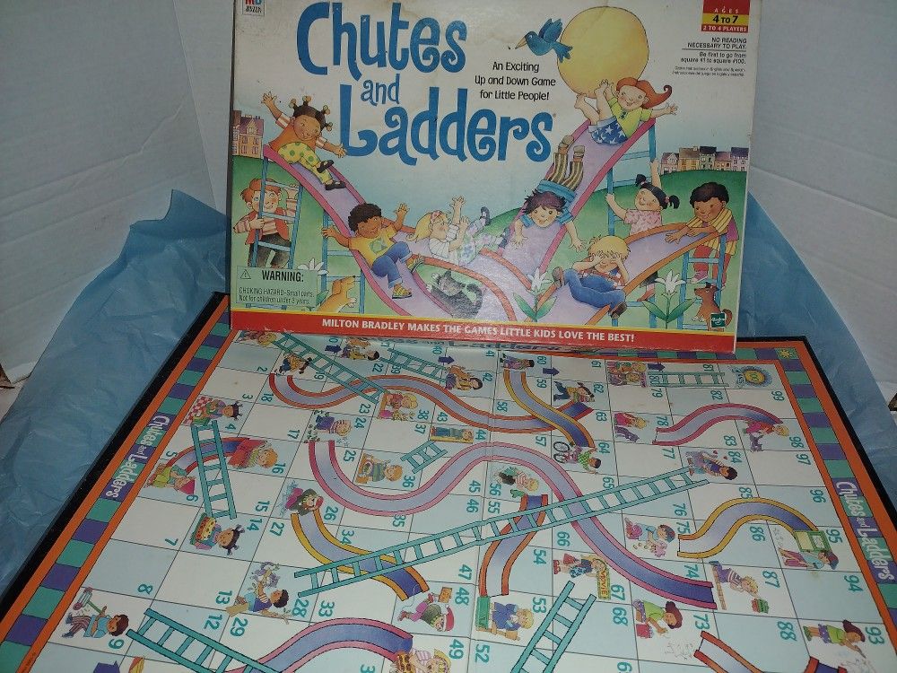 Vintage Chutes and Ladders board game